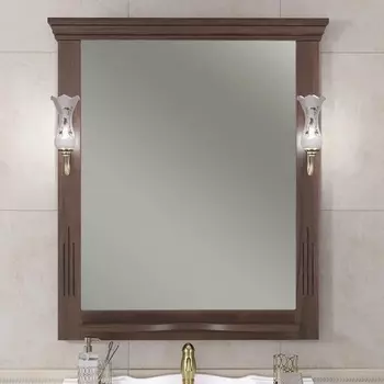 Зеркало Opadiris Риспекто 85, нагал, с полкой и выключателем 00-00007064