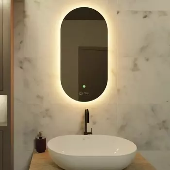 Зеркало Owl 1975 Rusken 40х80, с подсветкой OWLM200303