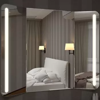 Зеркало Relisan TRIPLE VERTICAL 100х80 с подсветкой Гл000024395