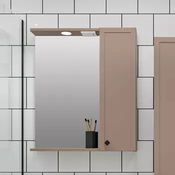 Зеркало Runo Римини 65 бежевое, R 00-00001278