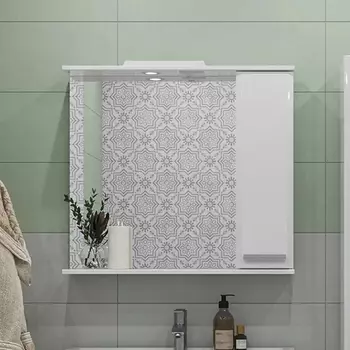 Зеркало Sanstar Аура 80 белое 294.1-2.4.1.