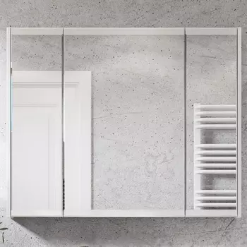 Зеркало-шкаф Акватон Нортон 100 белый глянец 1A249302NT010