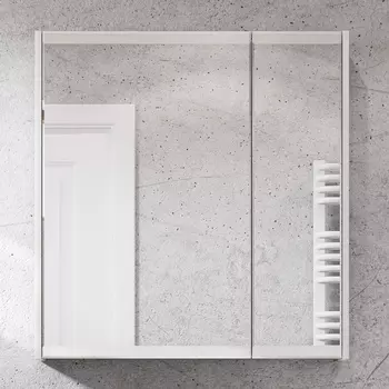 Зеркало-шкаф Акватон Нортон 80 белый глянец 1A249202NT010