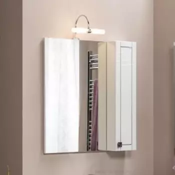 Зеркало-шкаф Aquanet Честер 75 белый, патина серебро 182632