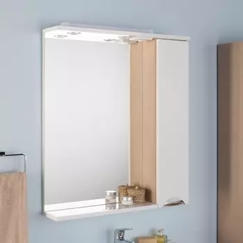 Зеркало-шкаф Aquanet Гретта 70 светлый дуб 239320