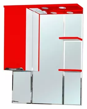 Зеркало-шкаф Bellezza Альфа 75 L красный 4618812002035