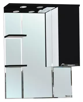 Зеркало-шкаф Bellezza Альфа 75 R черный 4618812001045