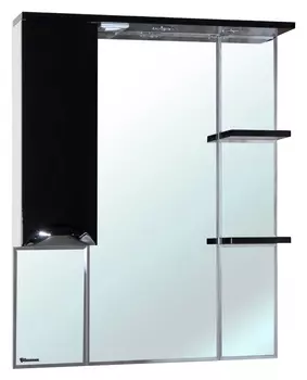 Зеркало-шкаф Bellezza Белла Люкс 85 L черный 4610614002046