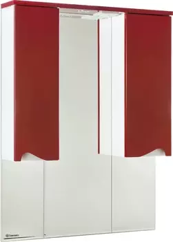 Зеркало-шкаф Bellezza Эйфория 100 красное, с подсветкой 4619117180039