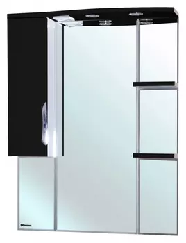 Зеркало-шкаф Bellezza Лагуна 85 L черный 4612114002045