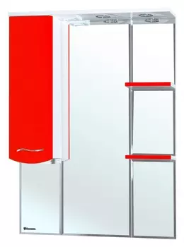 Зеркало-шкаф Bellezza Мари 85 L белый/красный 4612914002245