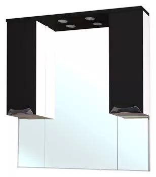 Зеркало-шкаф Bellezza Симона 100 черный 4614017000043