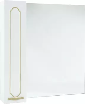 Зеркало-шкаф Bellezza Тиффани 85 белое, патина золото 4610514000388