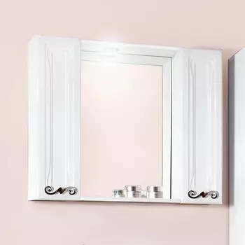 Зеркало-шкаф Бриклаер Адель 85 2 шкафа