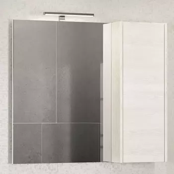 Зеркало-шкаф Comforty Бремен 90 дуб белый 00004142374