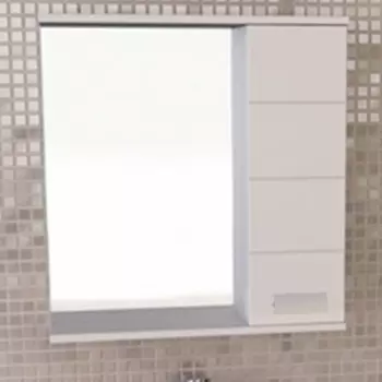 Зеркало-шкаф Comforty Модена 60, белый матовый 00-00001639