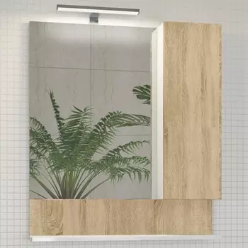 Зеркало-шкаф Comforty Рига 70 дуб сонома 00004142212