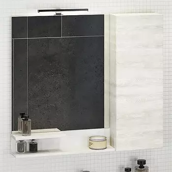 Зеркало-шкаф Comforty Верона 90 дуб белый 00004136714