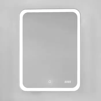 Зеркало-шкаф Jorno Bosko 60, с подсветкой и часами Bos.03.60/W