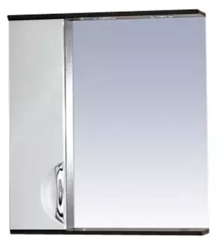 Зеркало-шкаф Misty Франко 65 венге, белый L П-Фра04065-252СвЛ