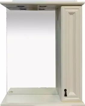 Зеркало-шкаф Misty Лувр 65 R слоновая кость П-Лвр03065-1014П