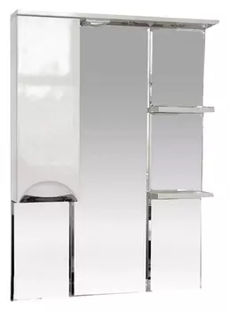 Зеркало-шкаф Misty Жасмин 75 белый L П-Жас02075-011СвЛ