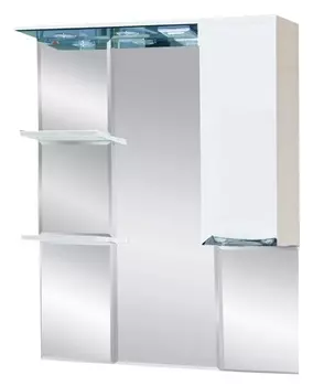 Зеркало-шкаф Misty Жасмин 85 белый R П-Жас02085-011СвЛ