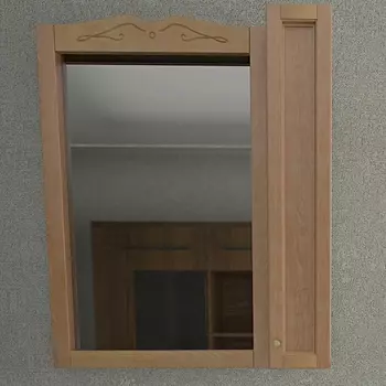 Зеркало-шкаф Orange Классик 85 R,тик, с подсветкой F7-85ZS2