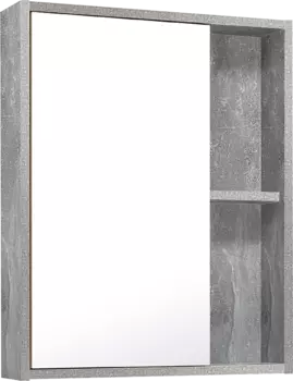 Зеркало-шкаф Runo Эко 52 серый бетон 00-00001184