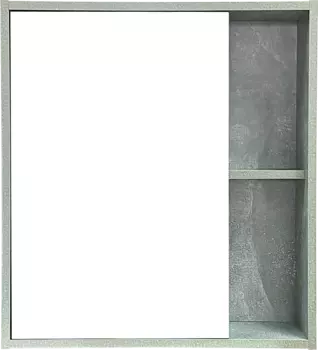 Зеркало-шкаф Runo Эко 60 серый бетон 00-00001186