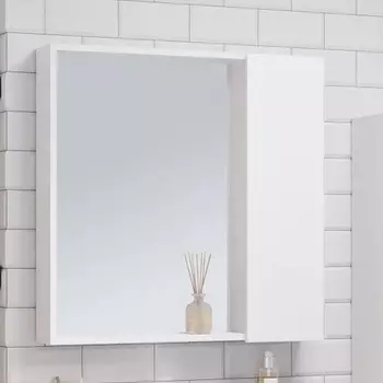 Зеркало-шкаф Runo Манхэттен 75, белое 00-00001045