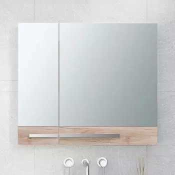 Зеркало-шкаф Runo Вудлайн 85 крафтовый дуб 00-00001348