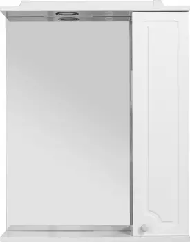 Зеркало-шкаф Rush Crete 75 белый глянец CRM35075W