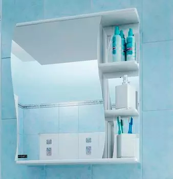 Зеркало-шкаф СанТа Волна 55 L 101009