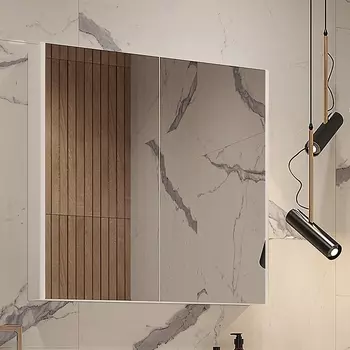 Зеркало-шкаф Velvex Klaufs 80 белое zsKLA.80-216