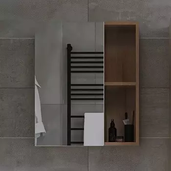 Зеркало-шкаф VIANT Бостон 50 дуб вотан VBOS50-ZSH