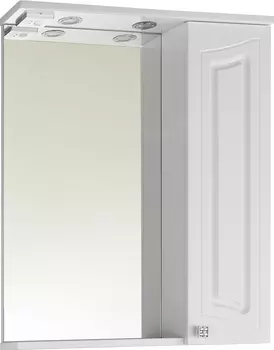 Зеркало-шкаф Vod-Ok Адам 65 R, белый /00004454