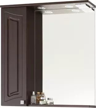 Зеркало-шкаф Vod-Ok Адам 75 L, венге /00004459
