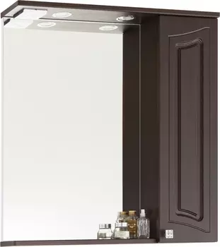 Зеркало-шкаф Vod-Ok Адам 75 R, венге /00004460