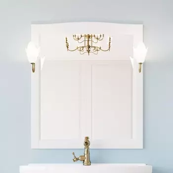 Зеркало ValenHouse Эллина 80 белое E85_ЗБ