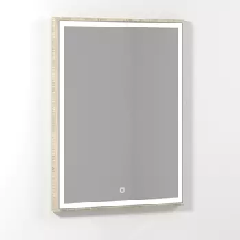 Зеркало Vod-Ok Лайт 60 ореховый дубослив, с подсветкой /9214