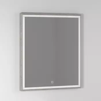 Зеркало Vod-Ok Лайт 70 белый камень, с подсветкой /9183