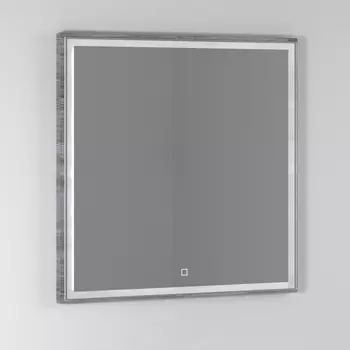 Зеркало Vod-Ok Лайт 80 лиственница, с подсветкой /9208