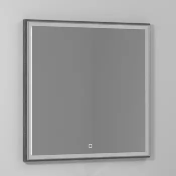 Зеркало Vod-Ok Лайт 80 серый камень, с подсветкой /9232