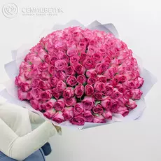 151 розовая роза Standart 40 см