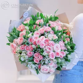 20 альстромерий и 31 кустовая роза