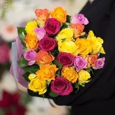 25 роз микс 40 см Standart