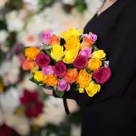 25 роз микс 50 см Standart