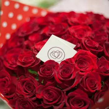 27 красных роз Freedom 50 см
