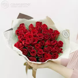 35 красных роз Premium